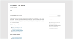 Desktop Screenshot of corporatediscounts.org